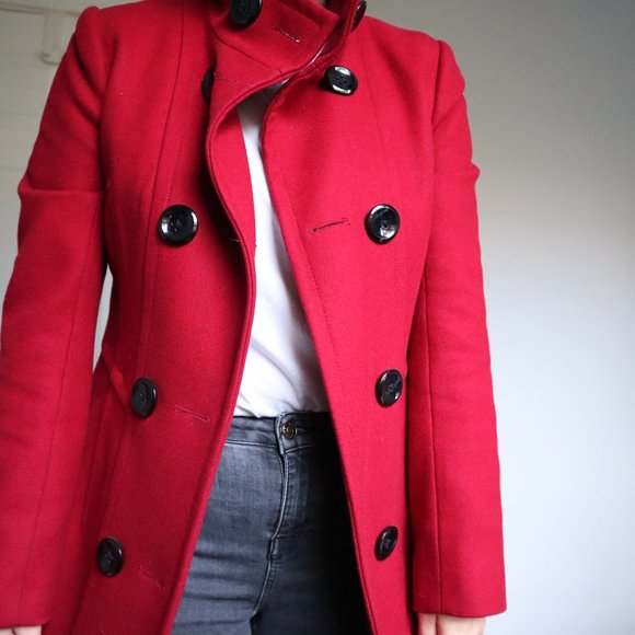 Gorgeous red wool coat, RW&Co - Picture 4 of 6